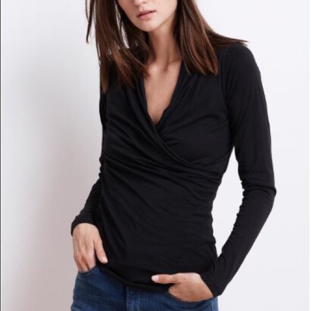 Velvet [Anthropologie] | Meri Wrap Front Top